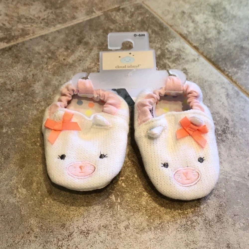 🆕 Baby girl bunny animal knit crib shoes…